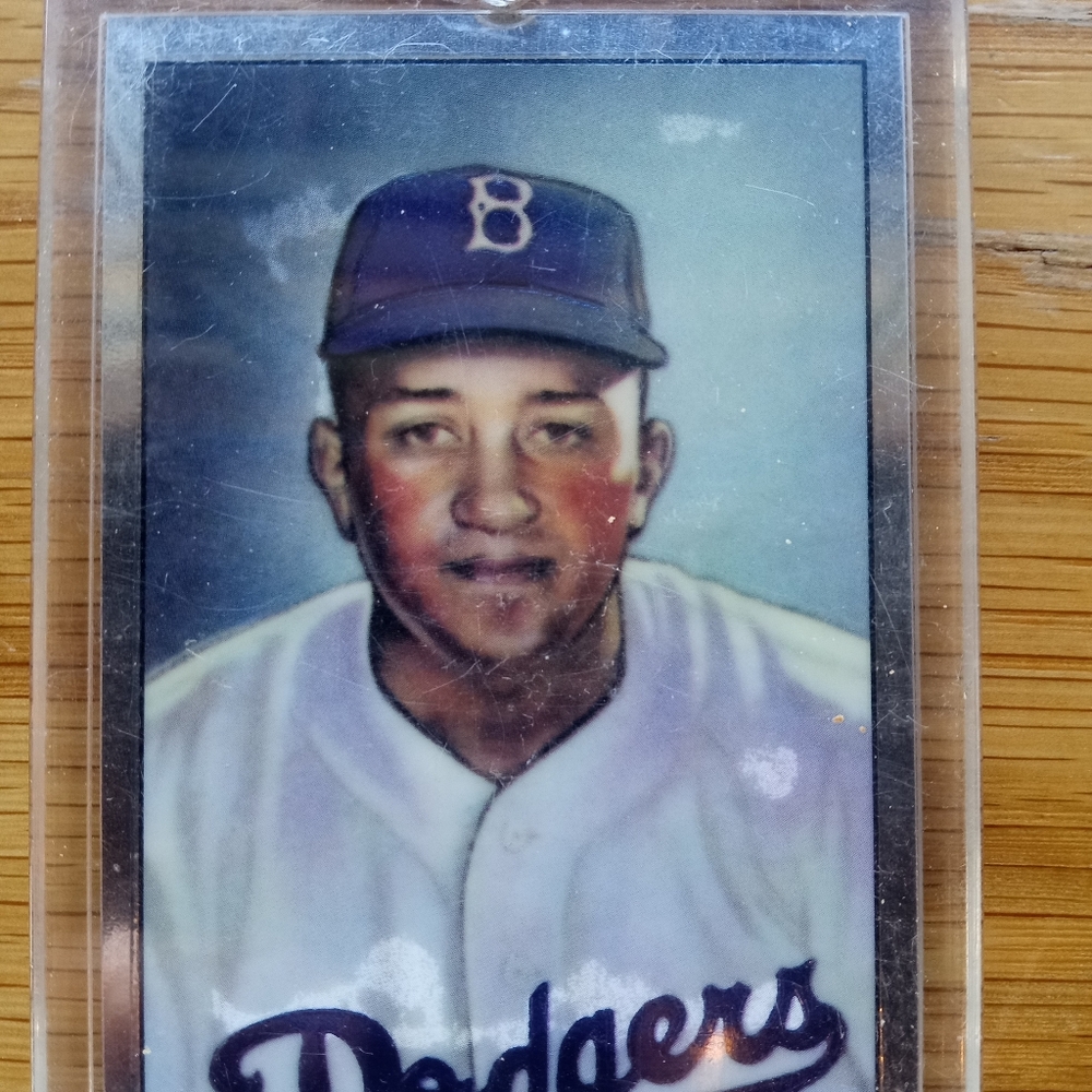 Don Newcombe number 23 Baseball Series. 1998 Chrome Reprint #3 of 50